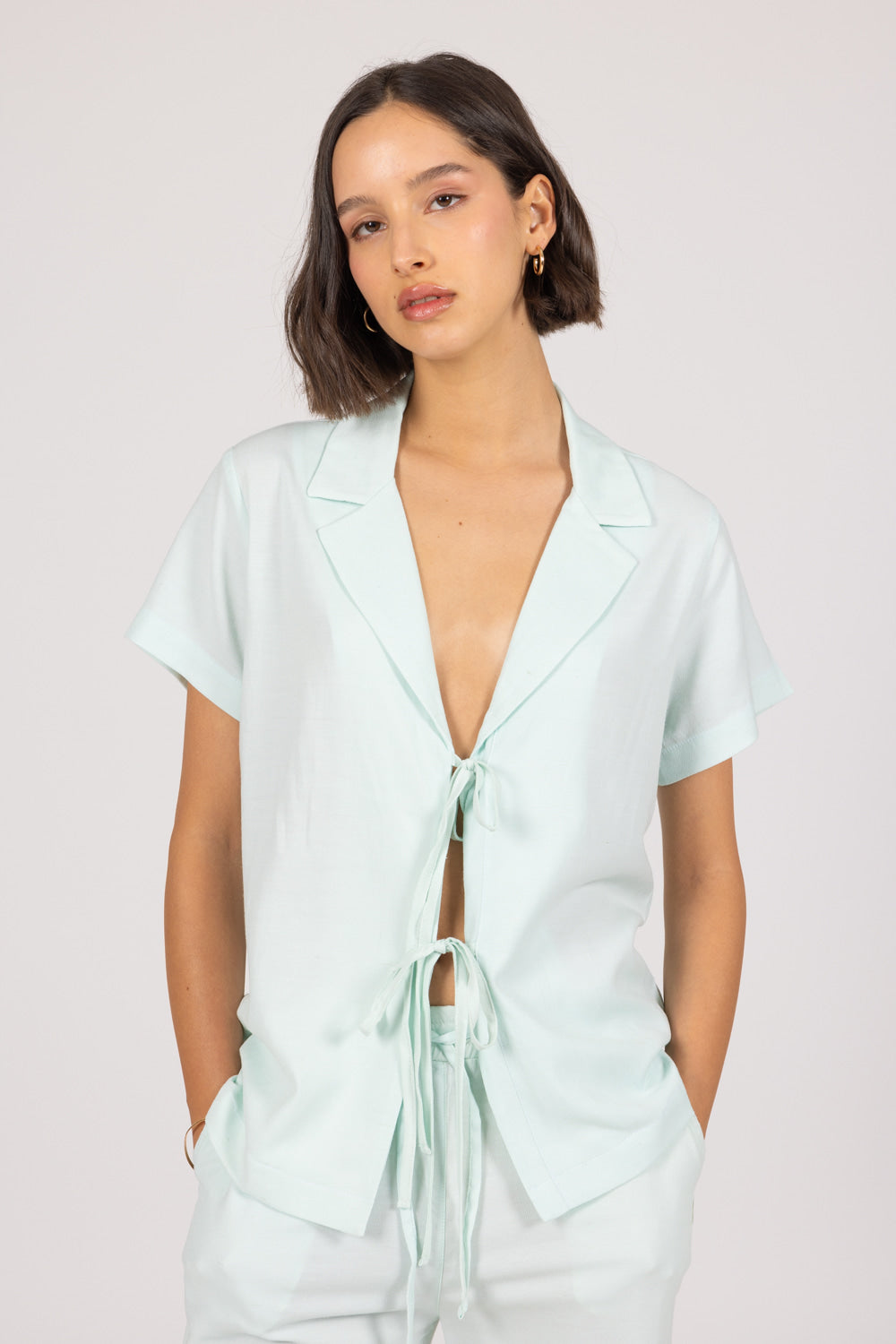 ROSE top in light blue