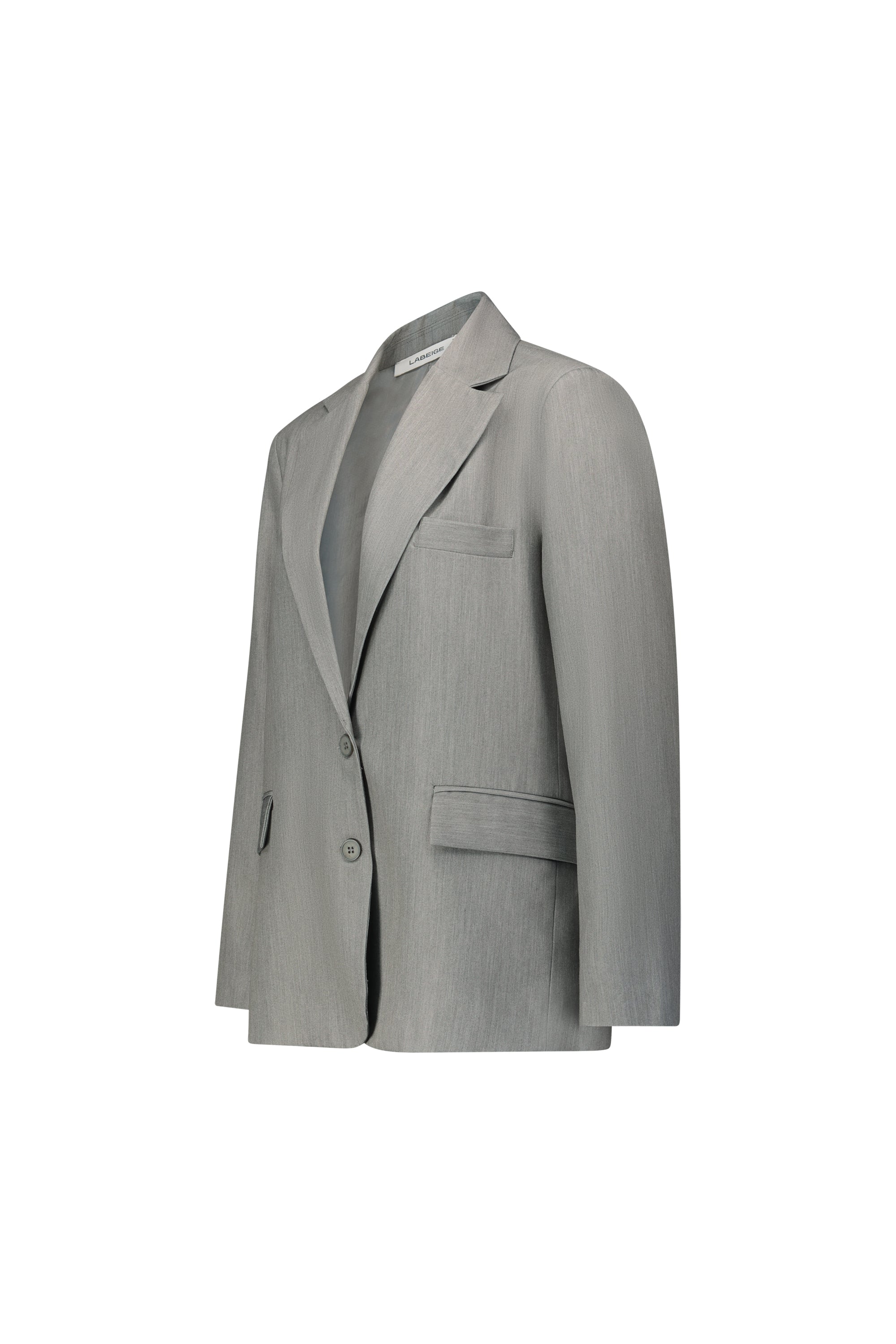 Peck shot Gray blazer side