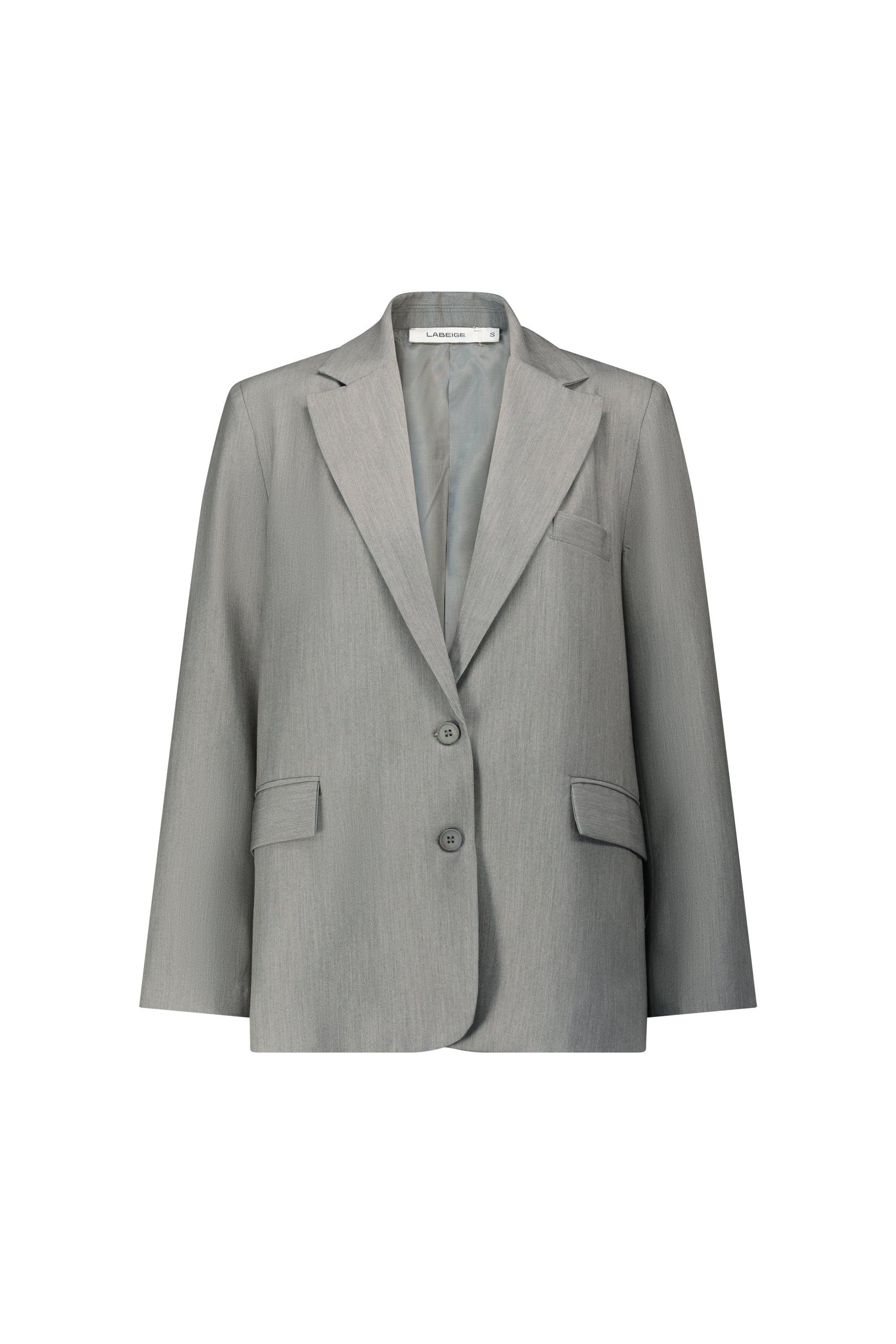 Peck shot Gray blazer front