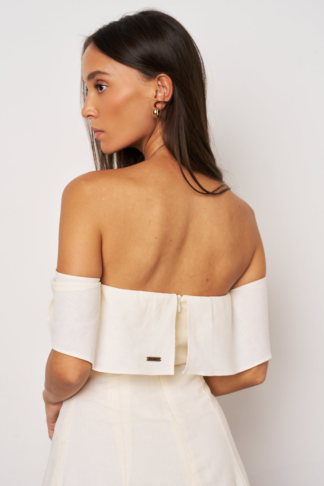 LABEIGE x Le Bijou - Butter Yelllow JENNY Off Shoulder Dress & Earrings