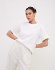 LORA tshirt white front medium look