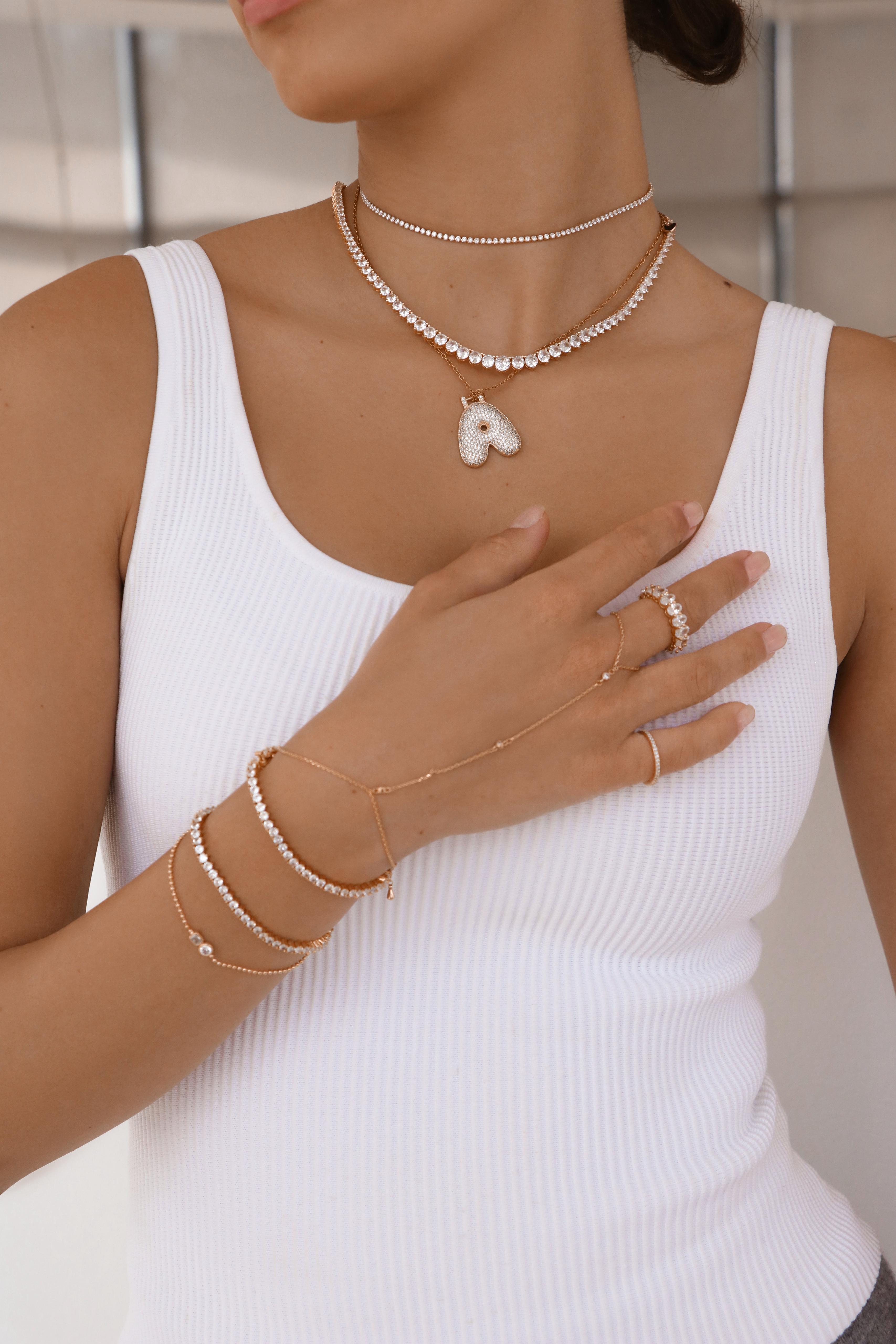 LABEIGE x Le Bijou - White CIARA Long Set & Ring Bracelet