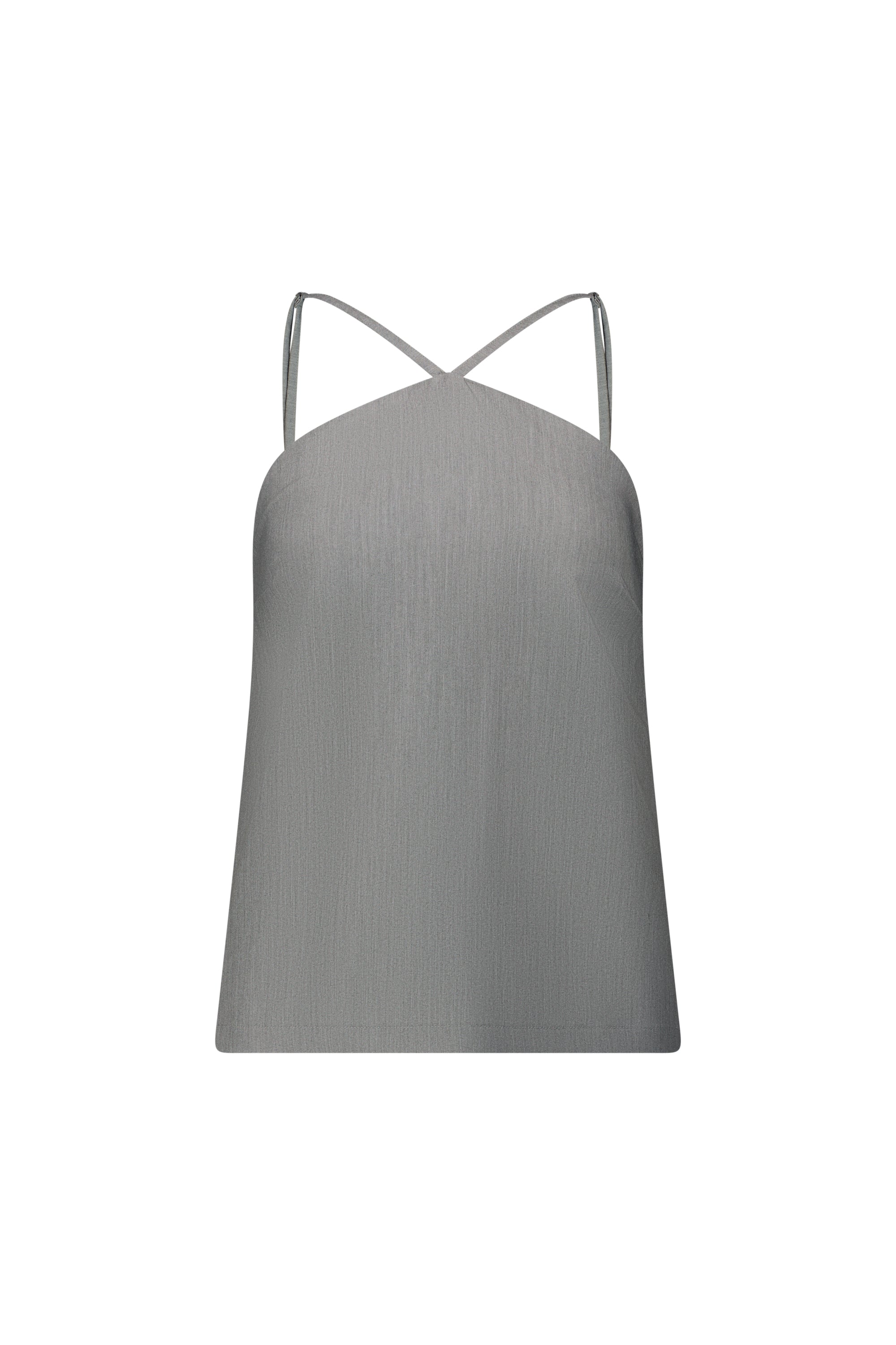 ANNA tank top in gray front look peck-shot