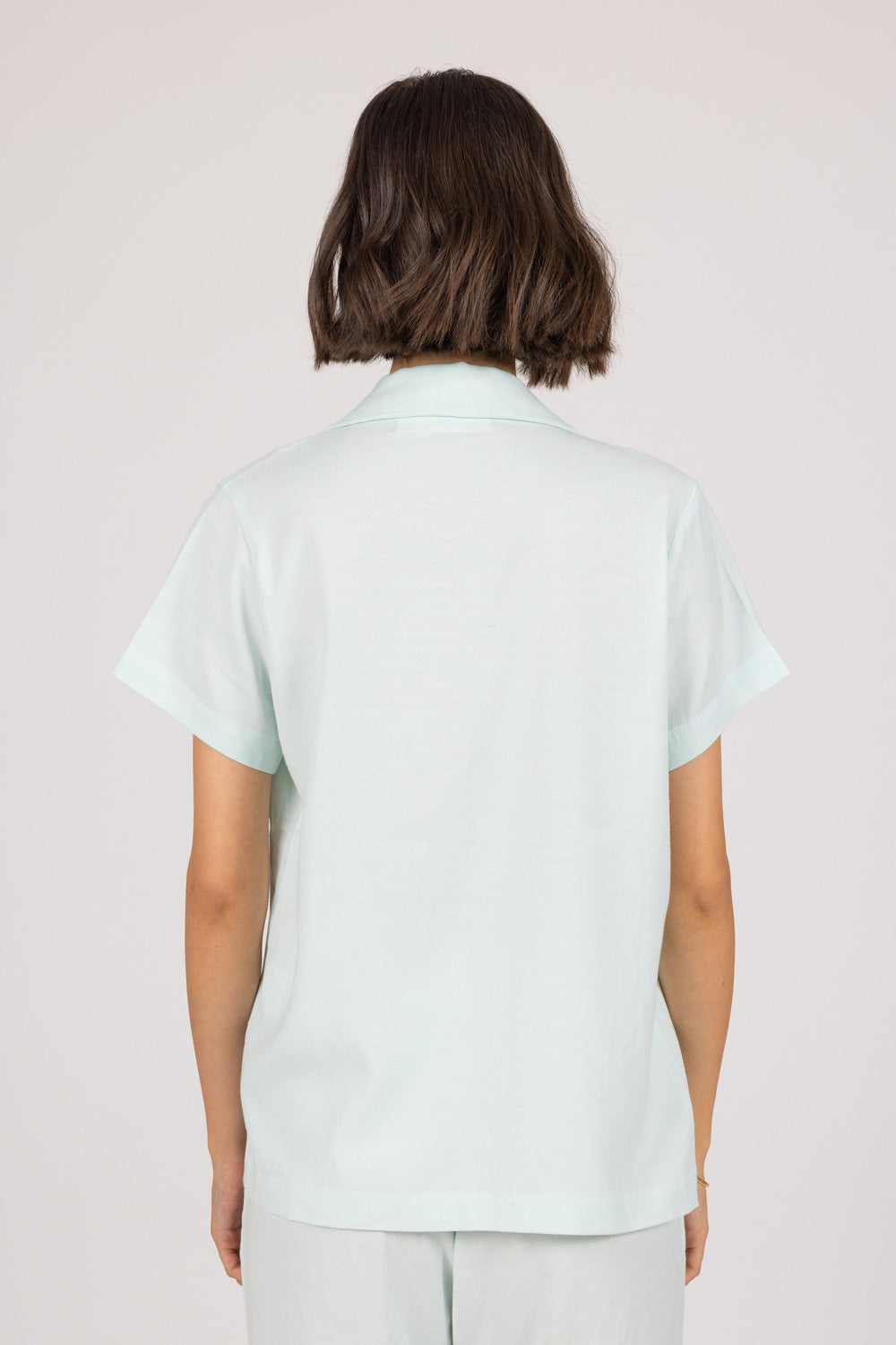 ROSE top in light blue back look