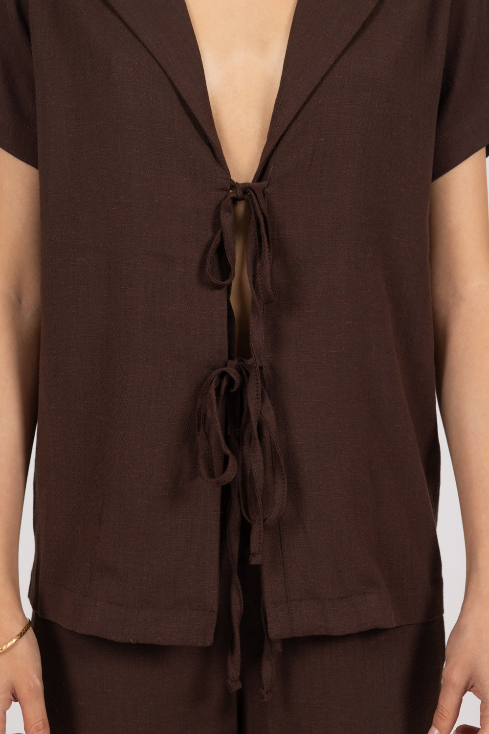 ROSE top in brown