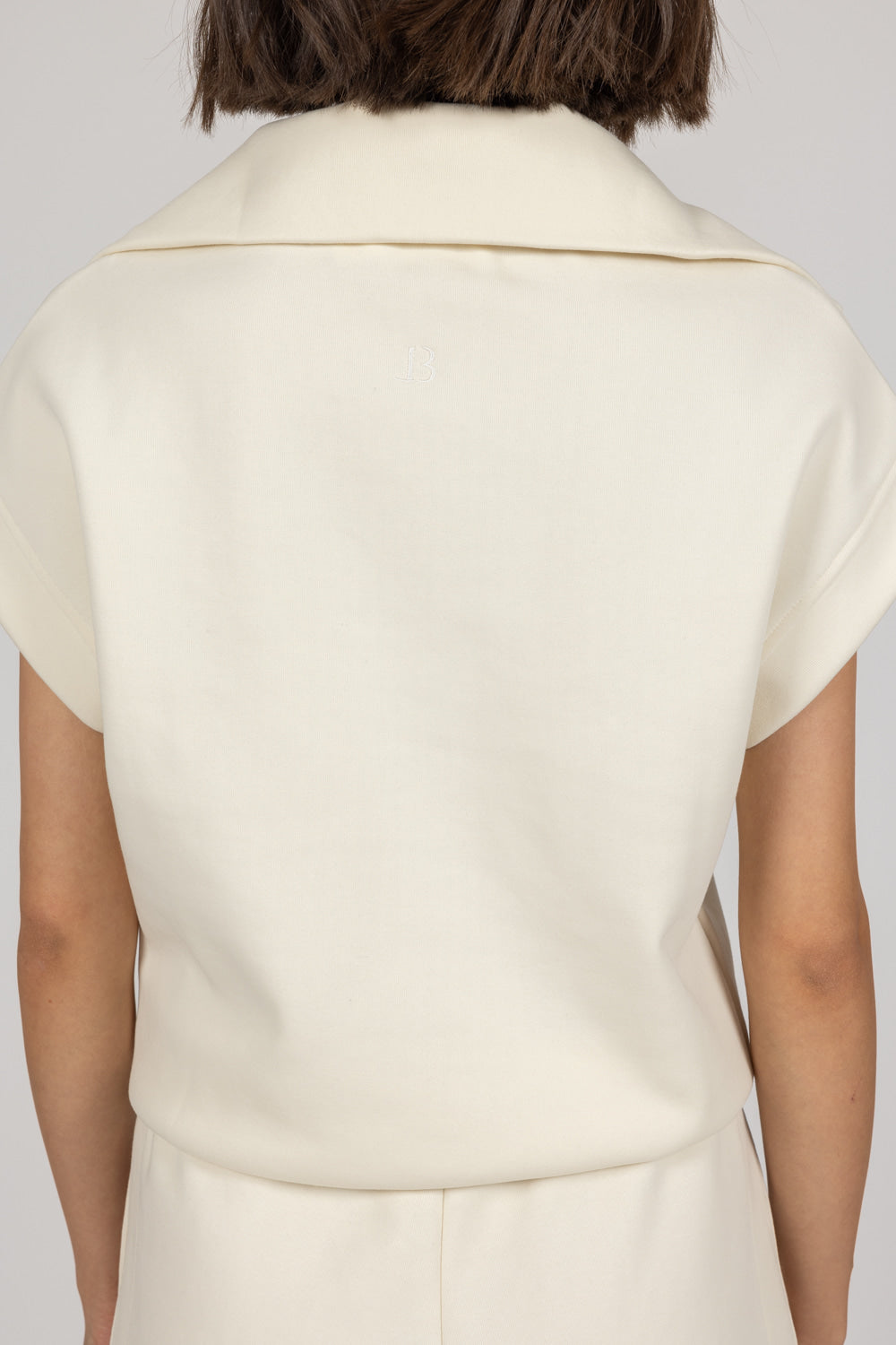 ALIX top in beige back look