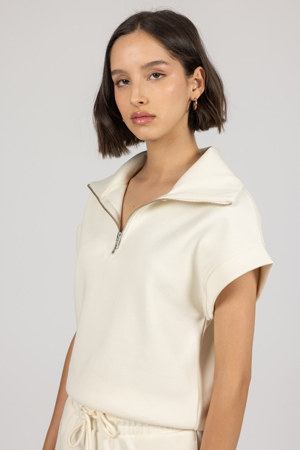 ALIX top in beige 