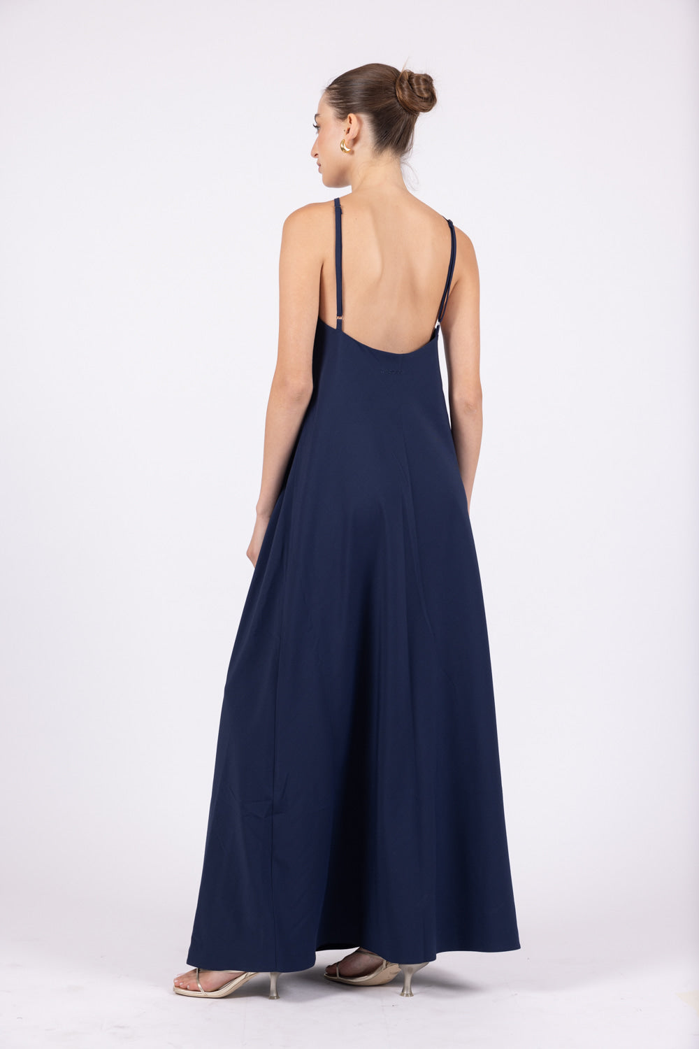 ANNA maxi dress in navy back look