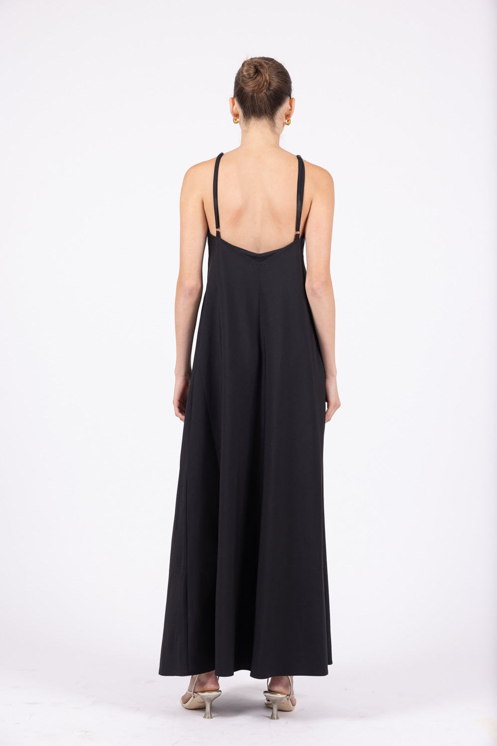 ANNA maxi dress in black back look