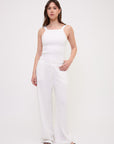 ROMY tank top white front total look