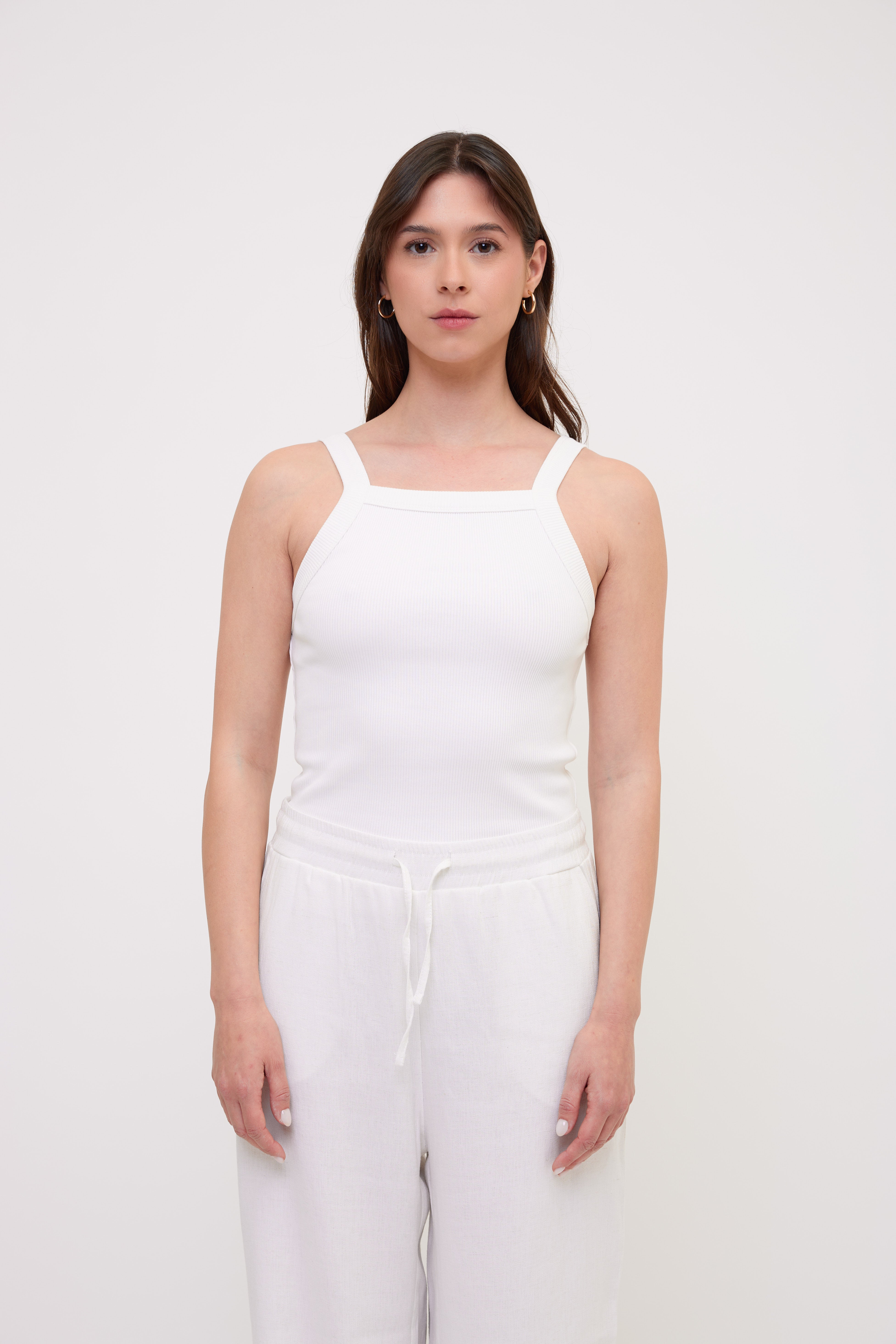 ROMY tank top white front medium look