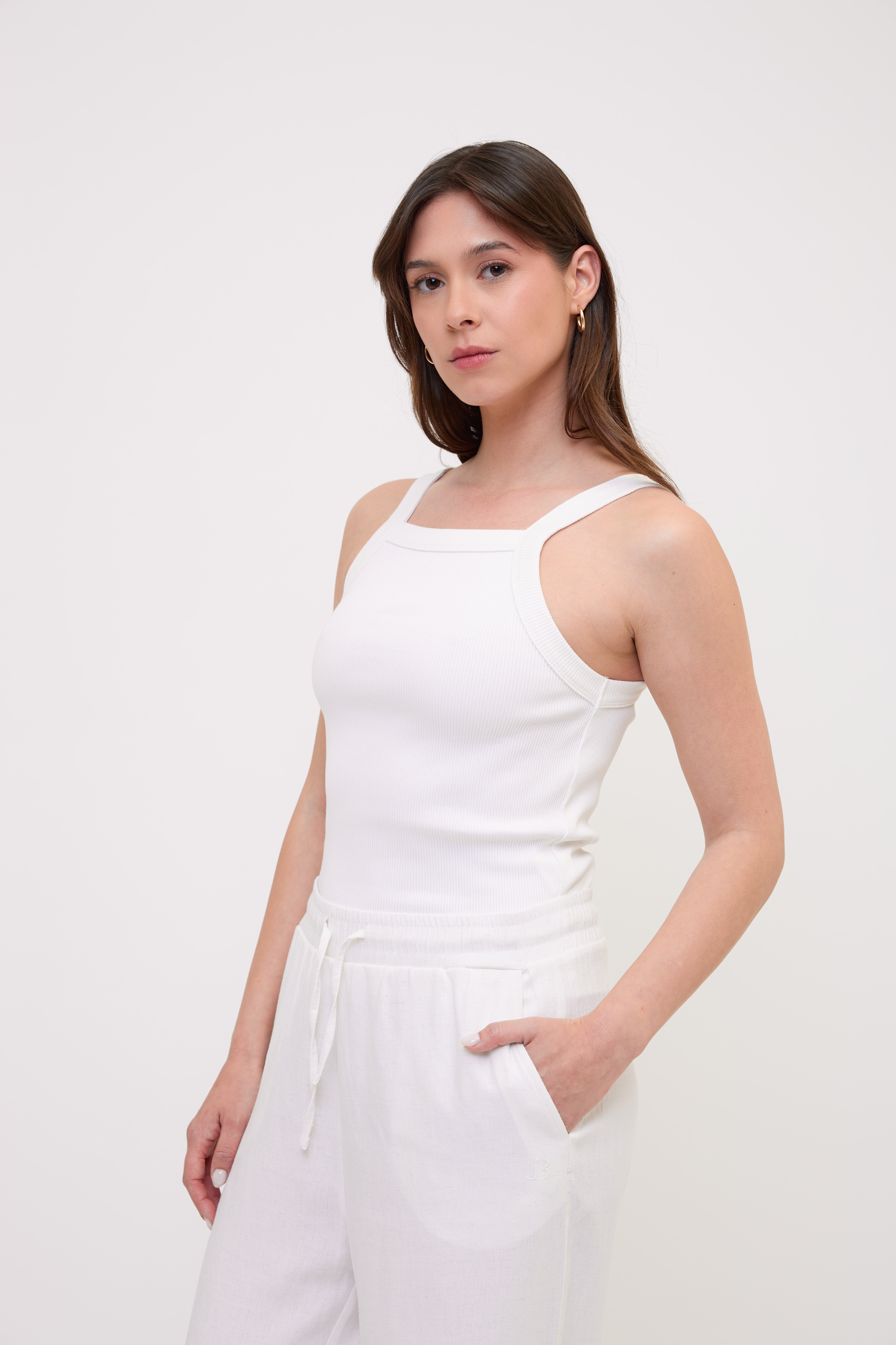 ROMY tank top white front medium look