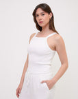 ROMY tank top white front medium look