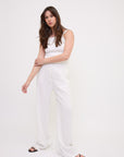 ROMY tank top white front total look
