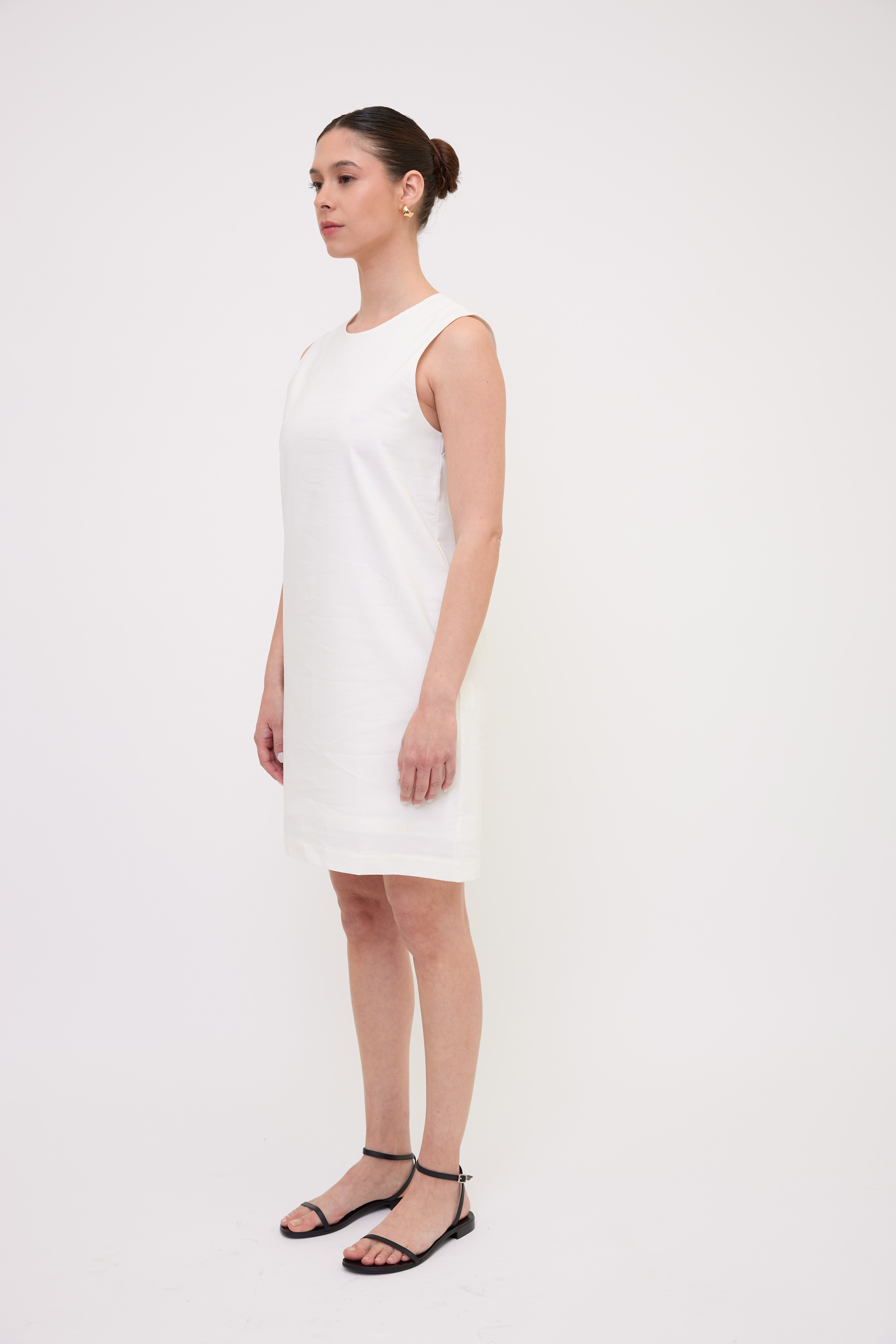 LENNY dress white side front look