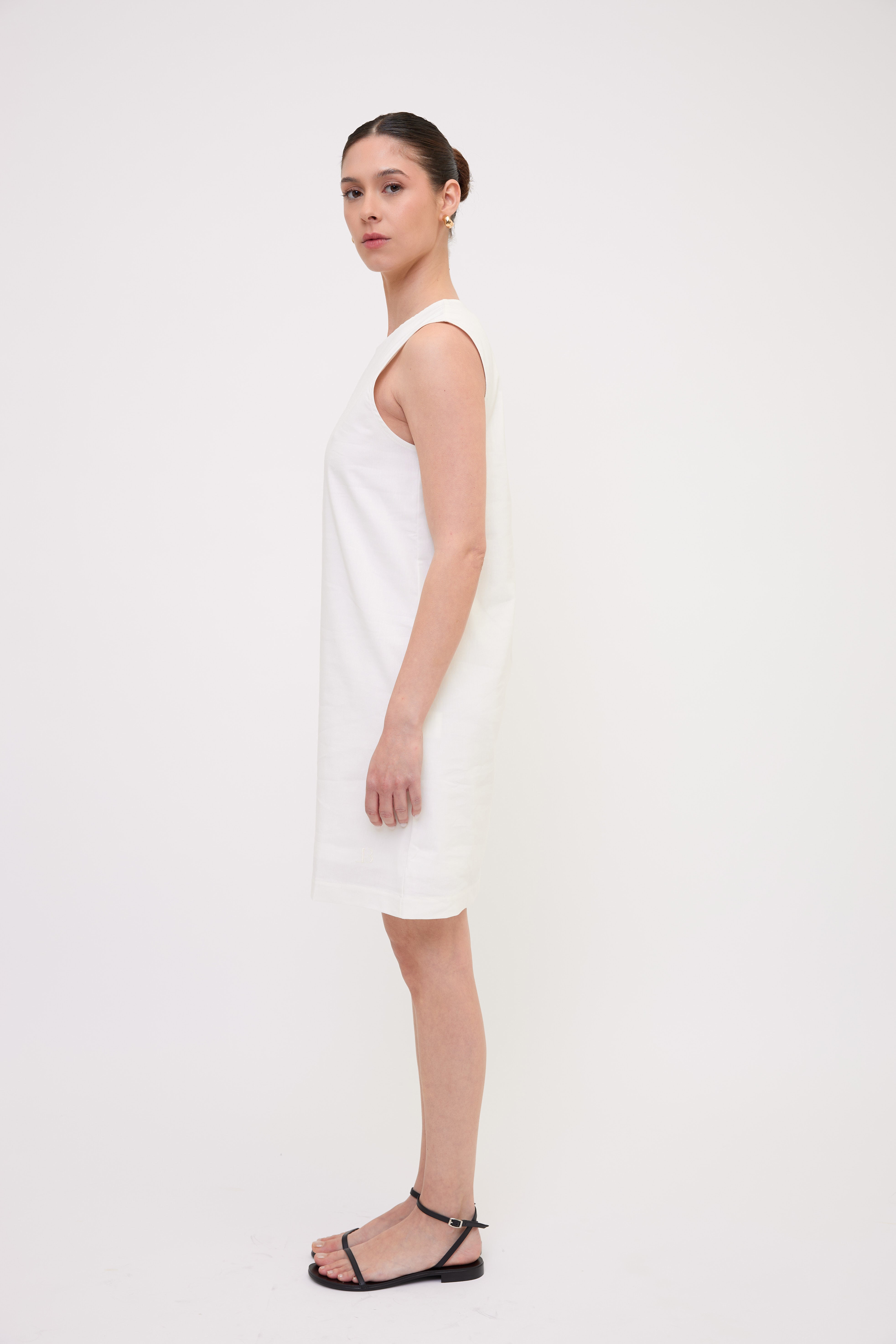 LENNY dress white side front look